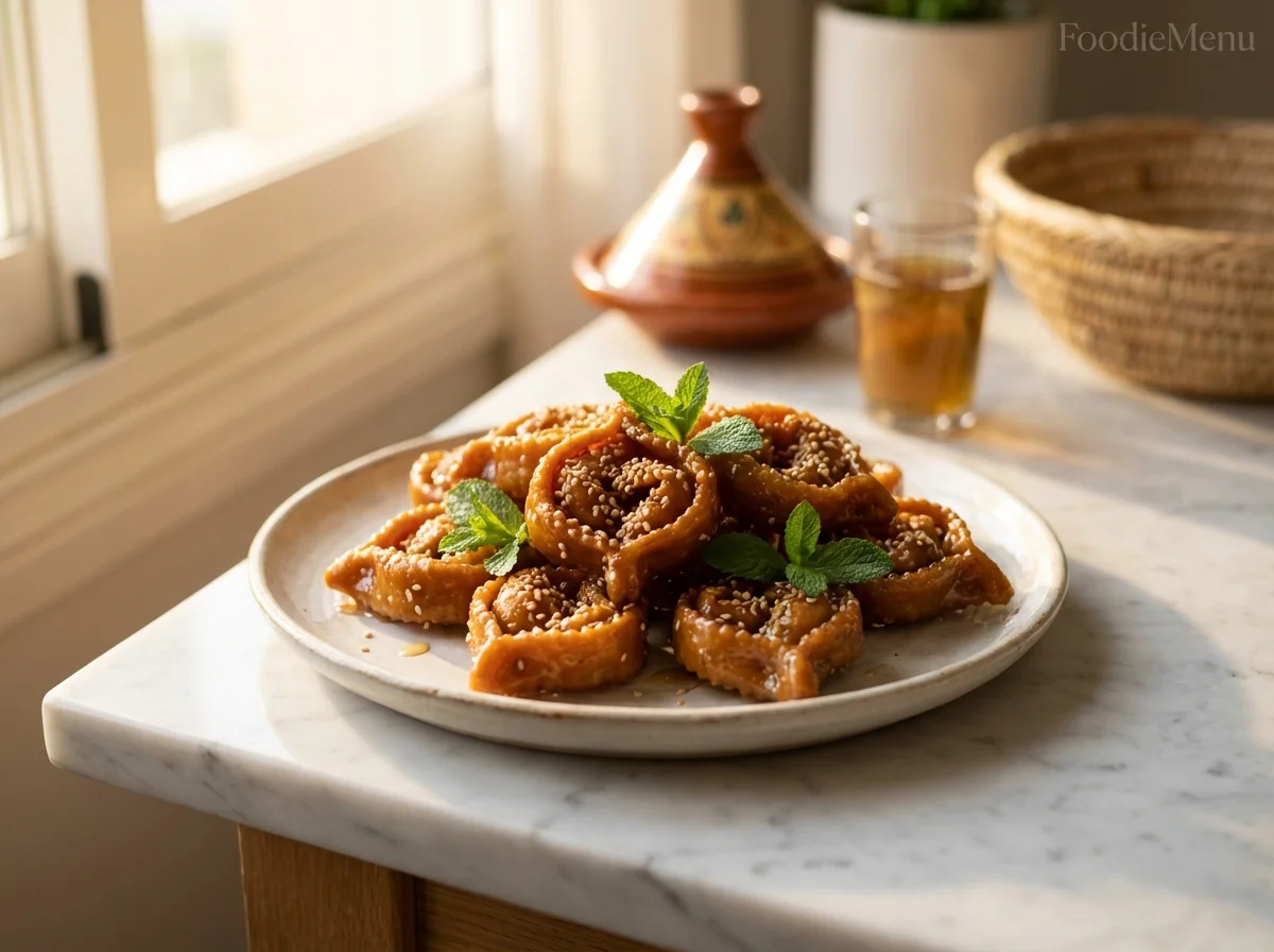 Traditional Moroccan Honey Chebakia