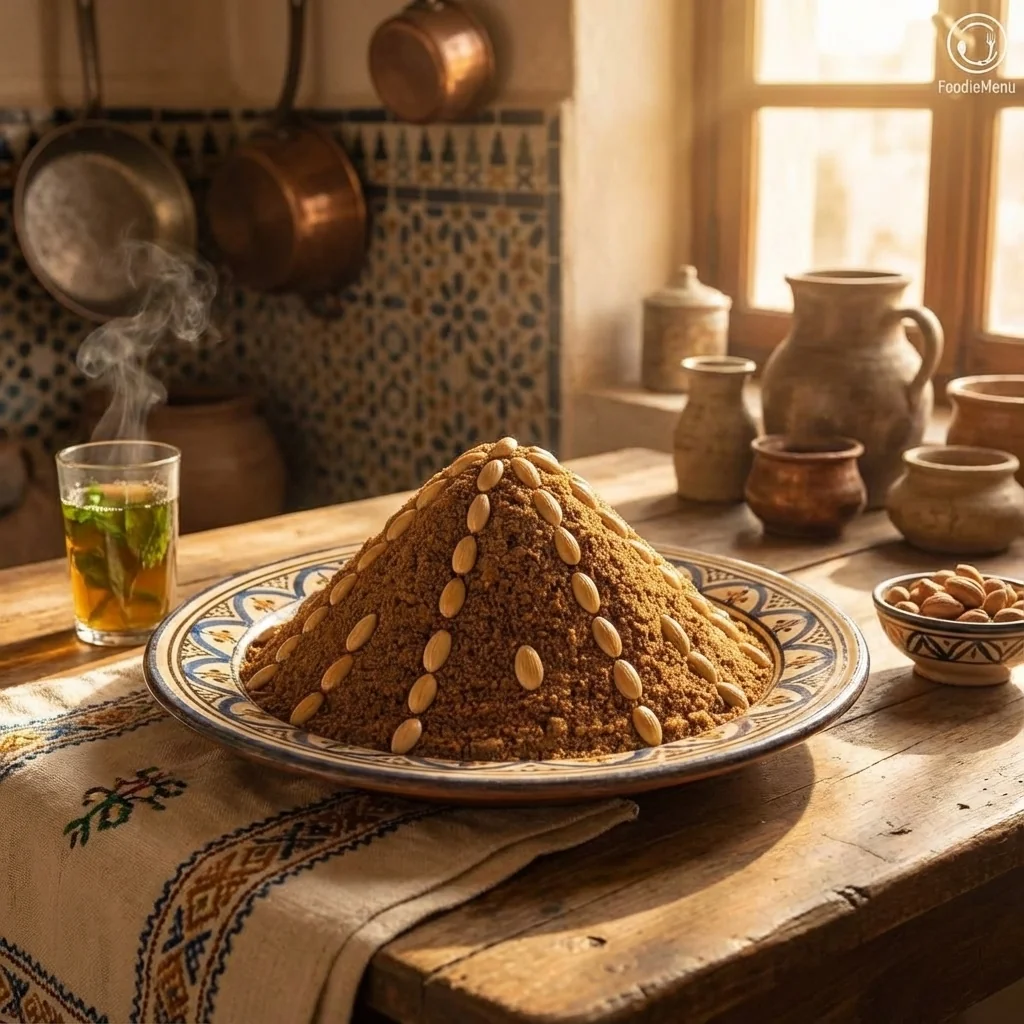 Traditional Moroccan Nutty Sellou